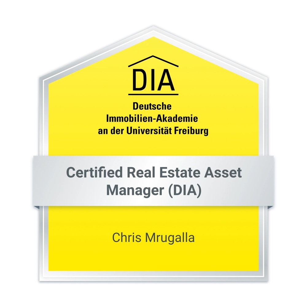 DIA-Zertifikat Chris Mrugalla