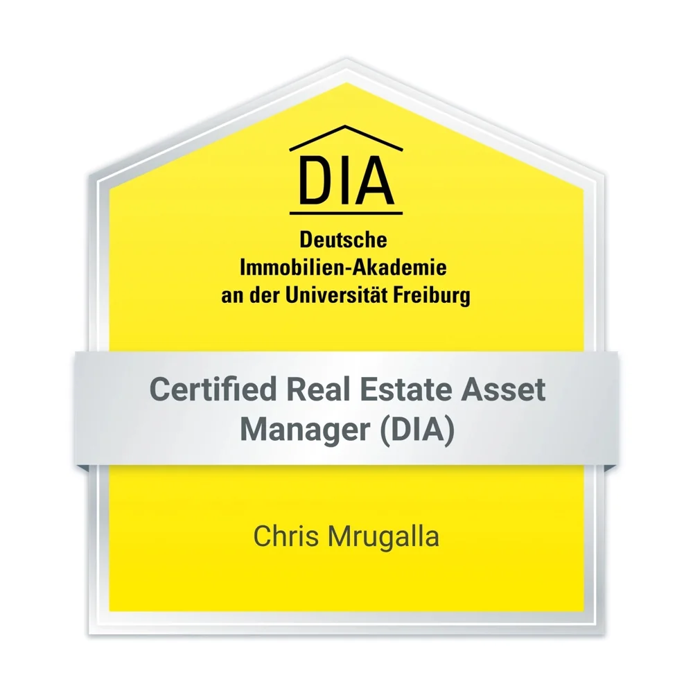 DIA-Zertifikat Chris Mrugalla