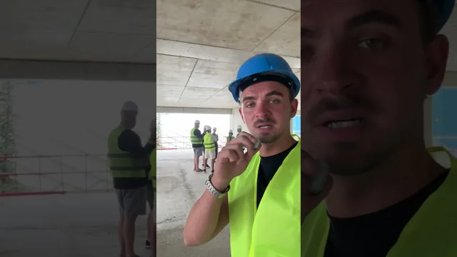 Bau-Update vom Projekt Metropol — Begehung mit Schutzhelm