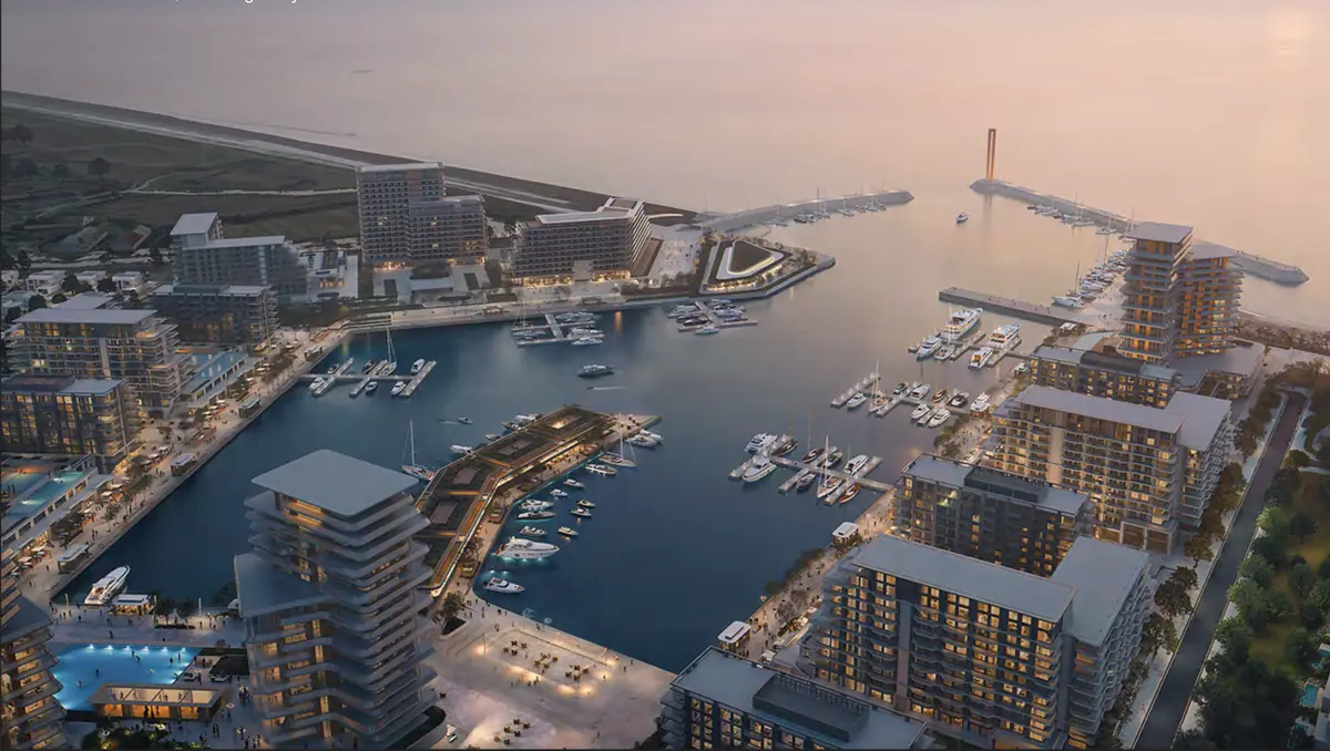 Marina in der Abenddämmerung