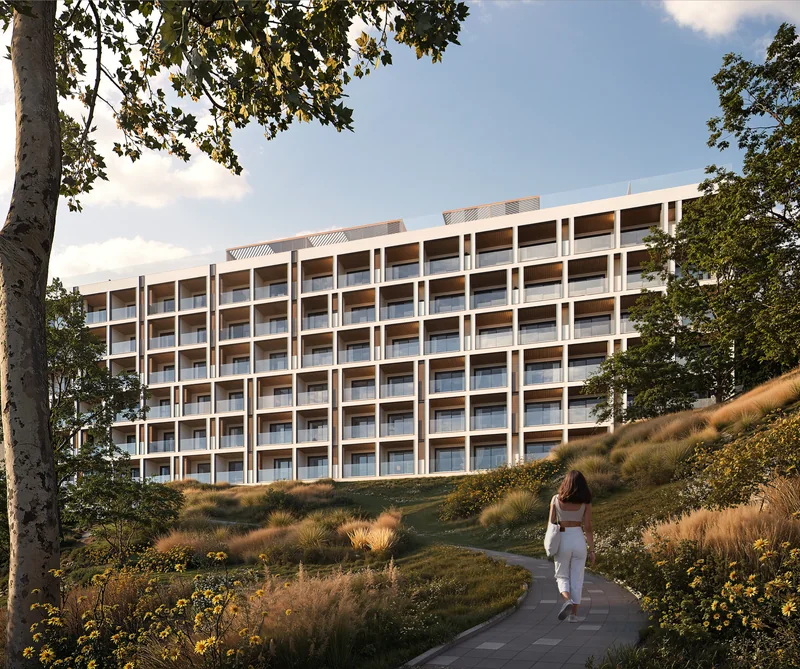 Block C am Grüngürtel des Areals