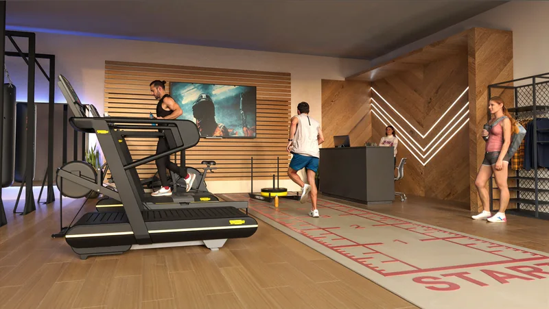 Gym auf dem Gelände